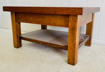 Vintage Wood Mini Low Table