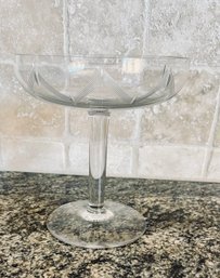 Antique Cut Glass Crystal Compote