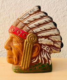Vintage Indian Chief Plaster Coin Bank