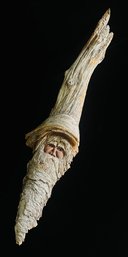 Driftwood Carved Gnome Signed
