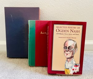 Trio Of Mark Twain And Ogden Nash Books