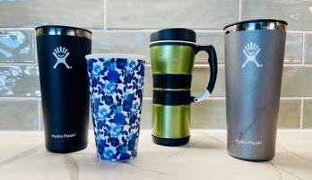 4 Tumblers Including Hydro Flask