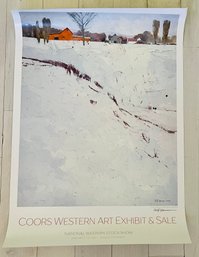 Coors Western Art Exhibit & Sale 2017 Signed Poster