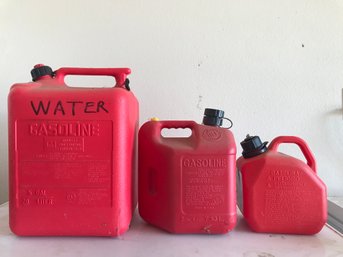 Trio Of Gas Cans