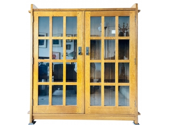 Beautiful Stickley Mission Bookcase  With Key