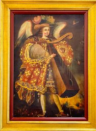 Archangel Oil Painting Cuzco Art School Peru