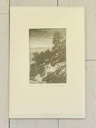 Jemez A Rio Abajo Signed By AnaMaria Samaniego Limited Edition Etched Print No. 157/200