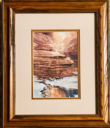 Framed Print Of ' Mustang Canyon ' By Milton Lewis