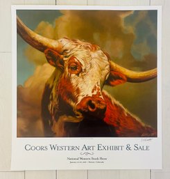 Coors Western Art Exhibit & Sale 2015 Signed Poster