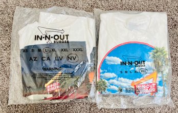 Pair Of In-N-Out Collectible T-shirts In Packaging