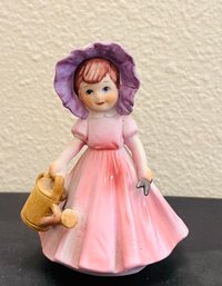 Vintage Country Girl Figurine