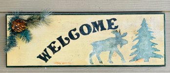 Woodsy Welcome Sign