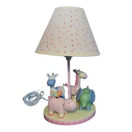 Adorable Zoo Animal Nursery Lamp