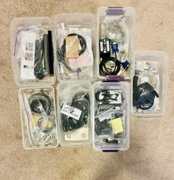 Lot Of USB Cords, Connecting Cords, Remotes, And More!