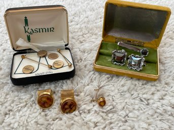 Assortment Of Tie Clips And Cuff Links