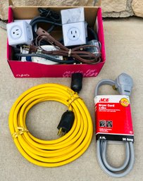 Collection Of Power Cords And Outlets