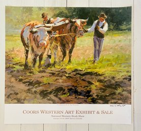Coors Western Art Exhibit & Sale 2009 Signed Poster