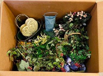 Lot Of Decorative Florals And Greenery