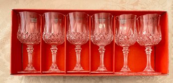 Set Of Cristal LongChamp Wine Glasses