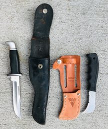 2 Buck Knives And Covers
