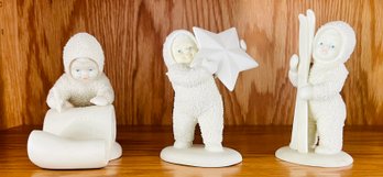 Tro Of Vintage Snowbaby Figurines