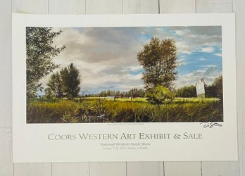 Coors Western Art Exhibit & Sale 2012 Signed Poster