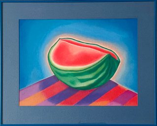 Watermelon Art Framed And Signed By S Coopin