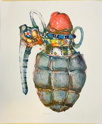 Weapons Grenade By Doyle 1971 Print Unframed