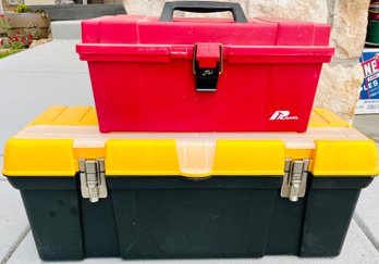 Pair Of Plastic Tool Boxes