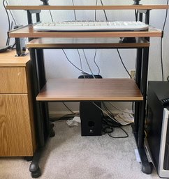 Adjustable Multi Shelf Computer Desk