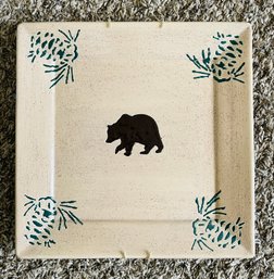 Grizzly Bear Plate Wall Decoration