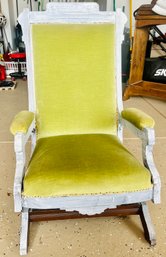 Vintage Painted Wood Rocking Chair