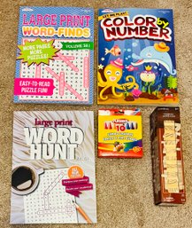 Lot Of Word Games And Coloring Books