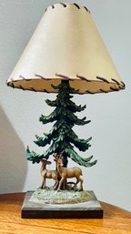 Thomas Kinkade Deer Table Lamp