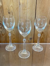 3 Carnegie Cordial Wine Glasses By Christopher Stuart