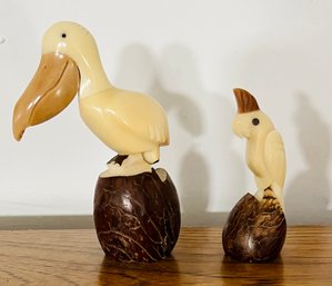Pair Of Nautical Bird Figurines