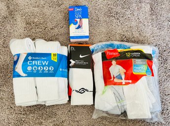 Assorted Mens Crew Socks And Spa Foot Covers
