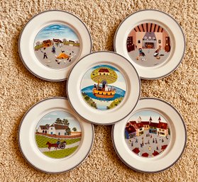 5 Villeroy And Boch Design Naif Plates