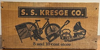 Vintage S.S Kresge Co Wood Crate