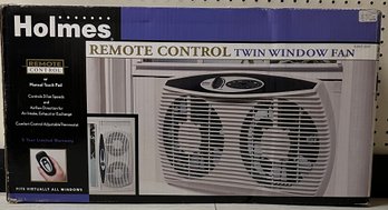 New Holmes Remote Control Twin Window Fan