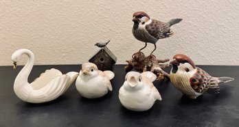 Assortment Of Small Bird Figurines Including Lenox!