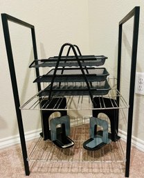 Office Organizer And Metal Book Ends