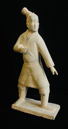 Hand Made Terracota Japanese Standing Archer Warrior Statue