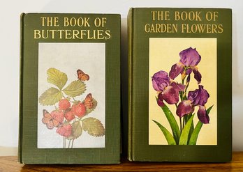 Pair Of Garden Themed Historical Research Books