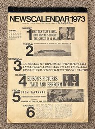 Vintage Newscalendar 1973