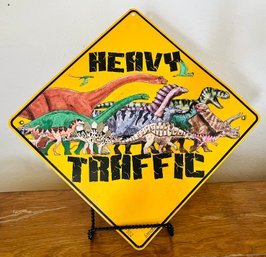 Dinosaur Themed Traffic Sign