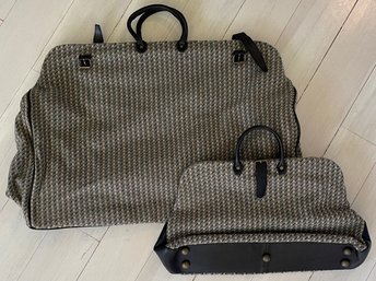 Vintage Woven Duffle Bag Set