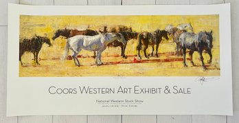 Coors Western Art Exhibit & Sale 2014 Signed Poster