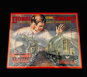 Hallmark Great American Railways 1929 Lionel Catalog Cover Tin Sign