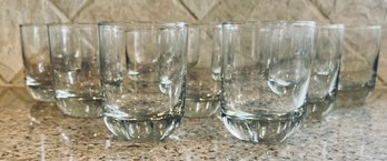 Set Of Clear Glass Bar Glasses